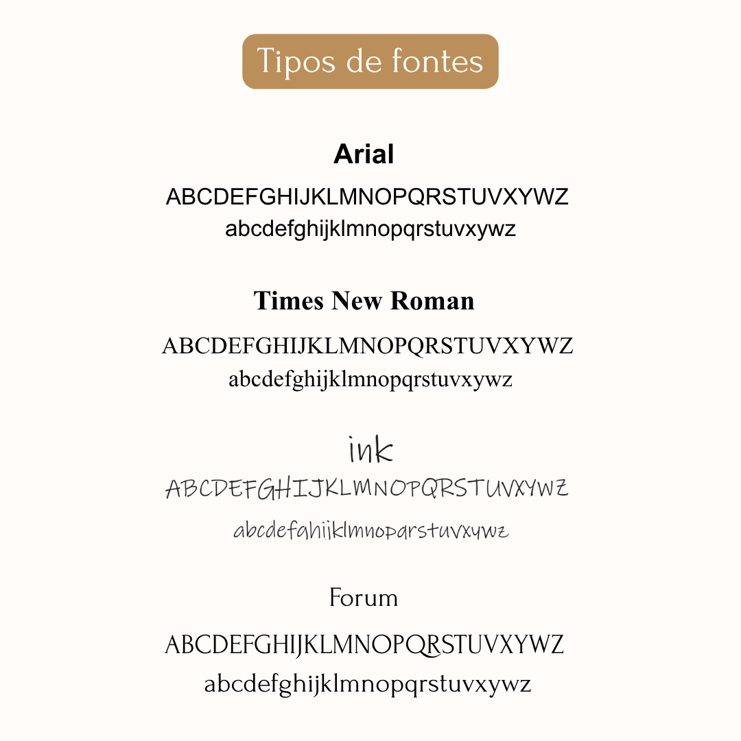 5 - Colar personalizado com texto - fontes